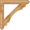 Ekena Millwork Olympic Arts and Crafts Rough Sawn Bracket w/ Offset Brace, Western Red Cedar, 8"W x 48"D x 48"H BKT0806X48X48OLY03RWR - alternate 2